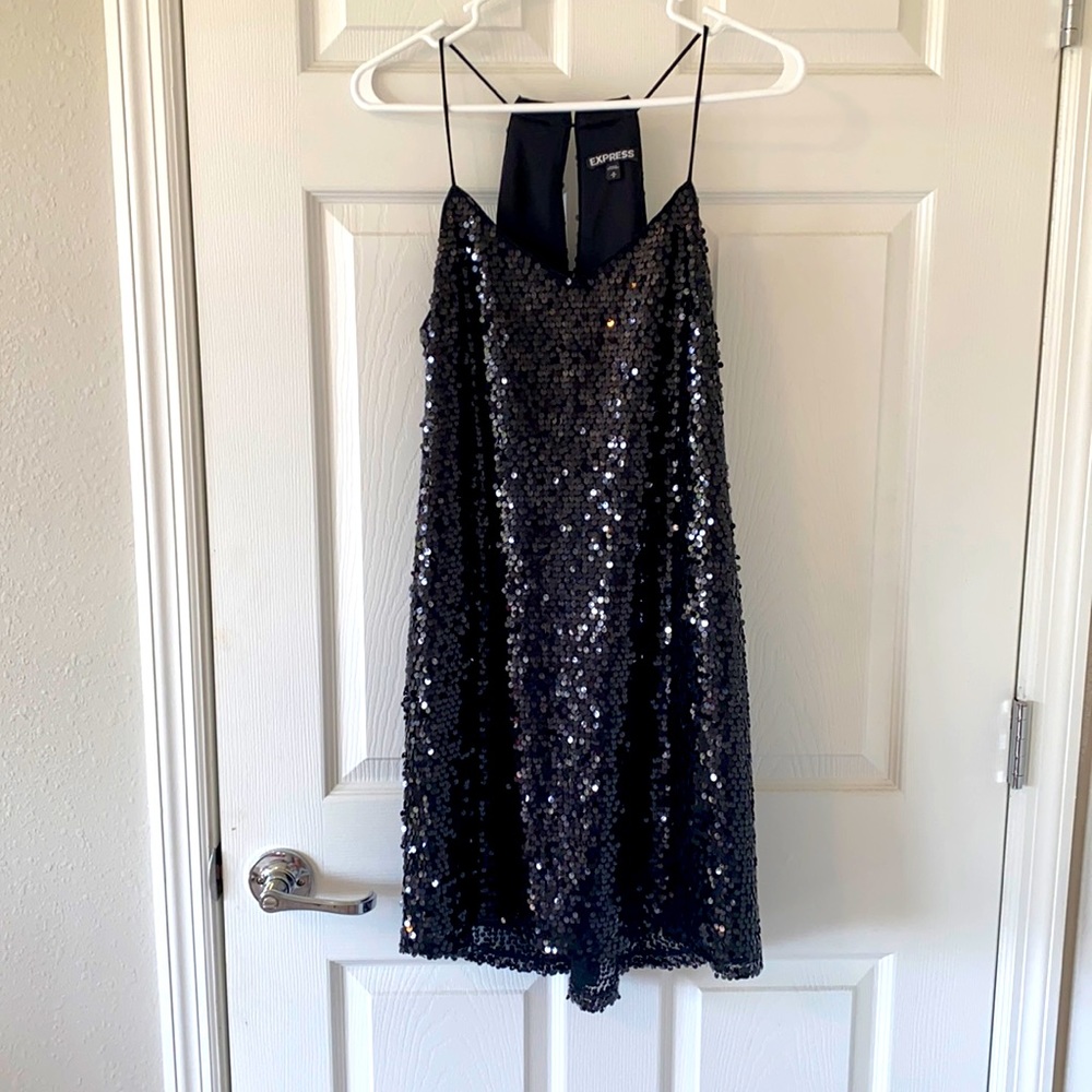 Sparkly Little Black Dress